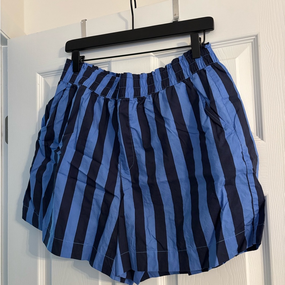 Aerie Navy and Light Blue Striped Women's Shorts